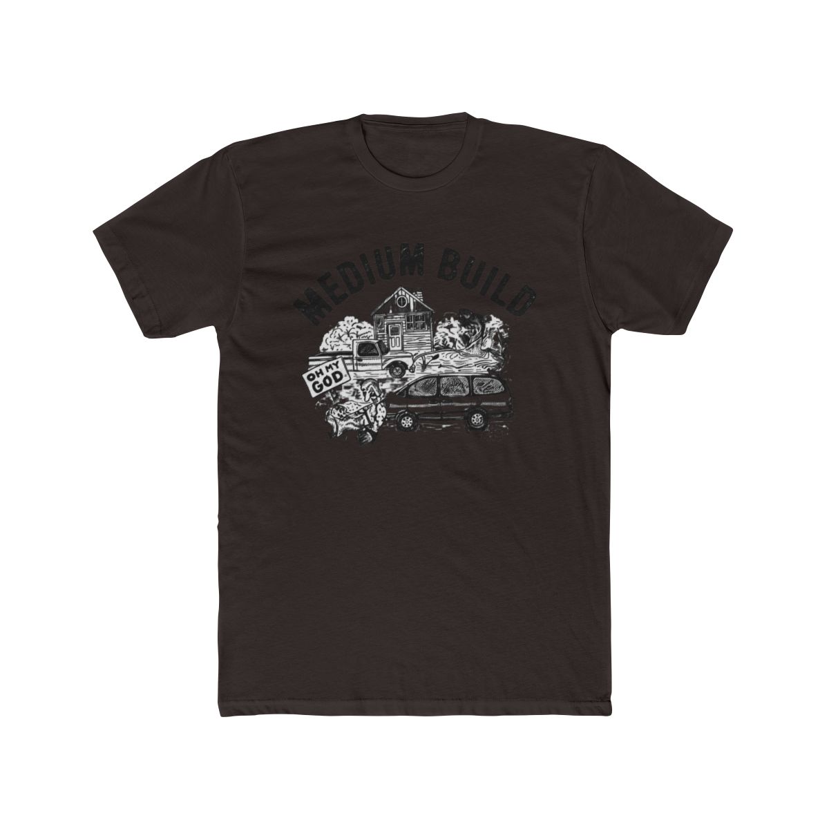 Oh My God T Shirt | Medium Build - alternate angle 3, merchandise