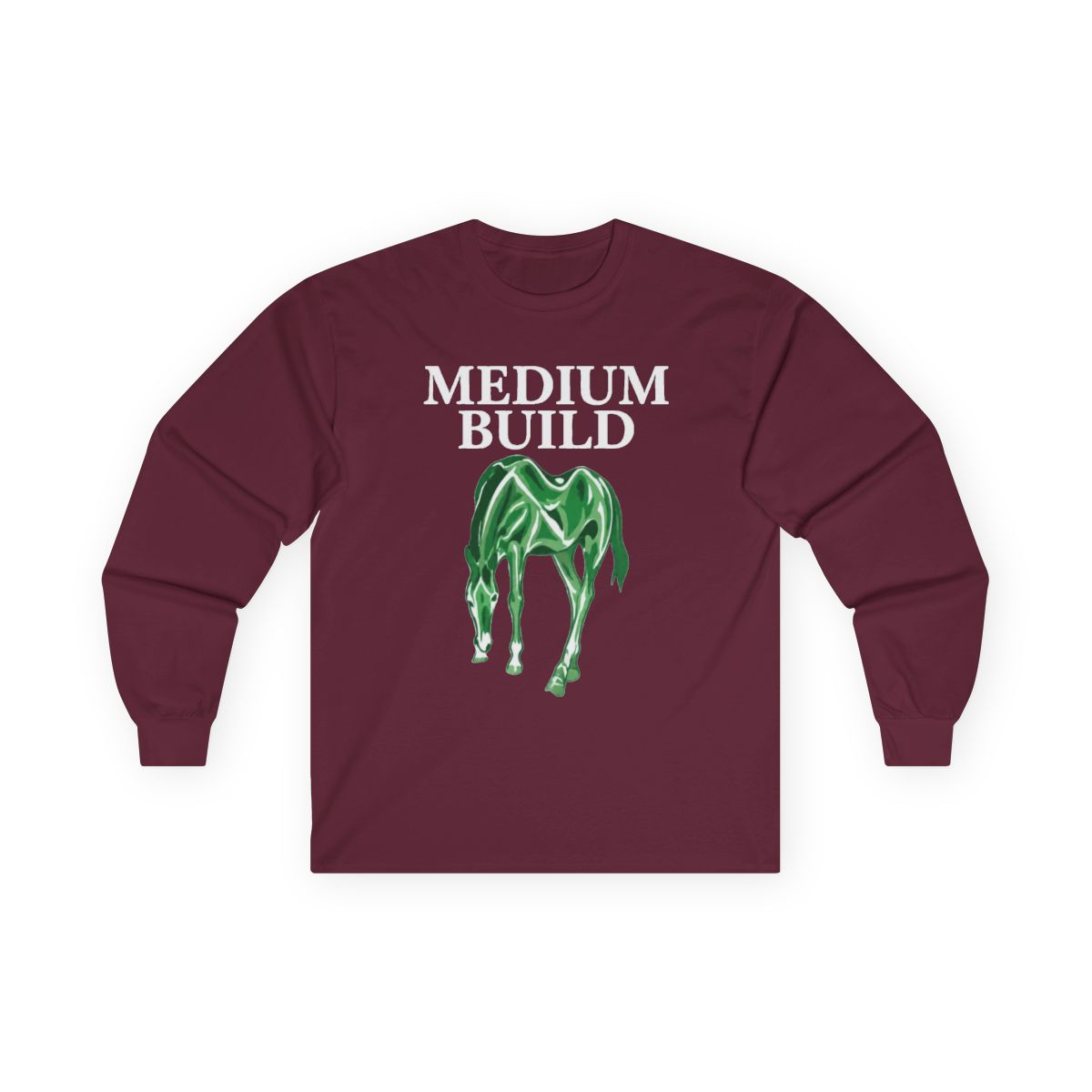 Medium Build Merch Store Clever Tongue Long Sleeve - Newest Fashion Trends - alternate angle 3, merchandise